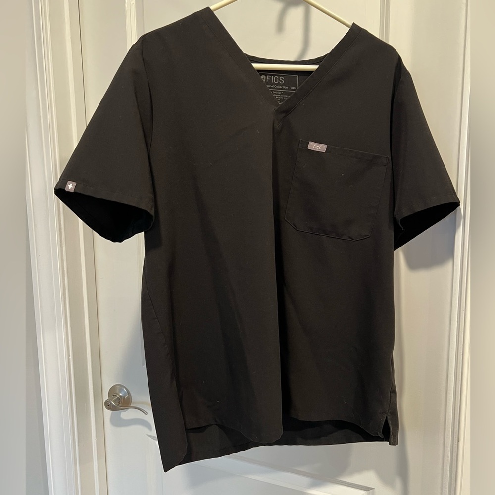 GUC Figs Caterina One Pocket Scrub Top XXL Black